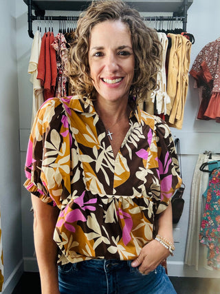 Toffee Blossom Top
