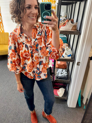 Sunset Bloom Top