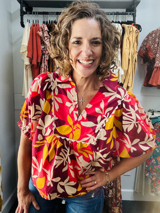 Garnet Rose Top