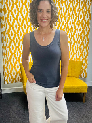 Charcoal Blue Tank