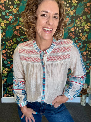 Makenna Embroidery Shirt