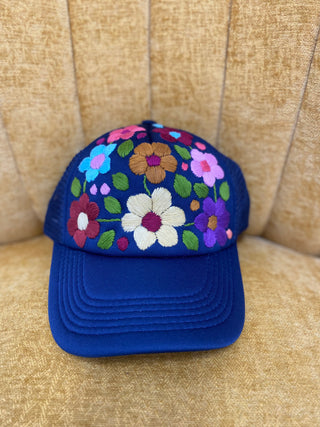 Hand Embroidered Trucker Hat
