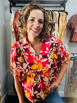 Garnet Rose Top