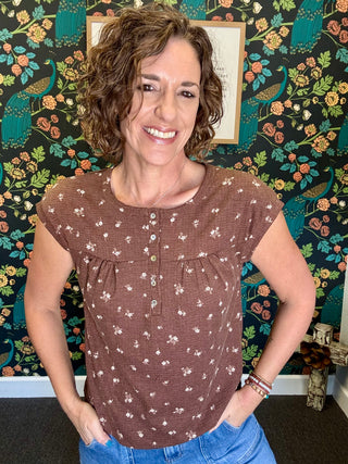 Cocoa Tiny Bloom Top