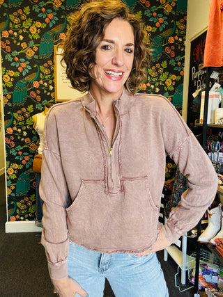 Espresso Escape Pullover