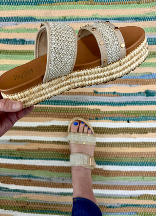 Raffia Walk of Shame Sandal