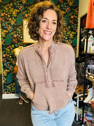 Espresso Escape Pullover