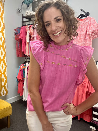 Pink Dylan Top