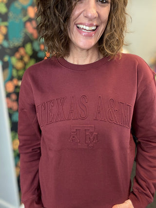 TAMU Embossed Sweatshirt