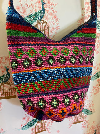 Eliza Magenta Boho Bag