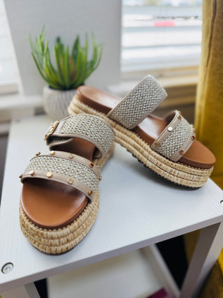 Raffia Walk of Shame Sandal