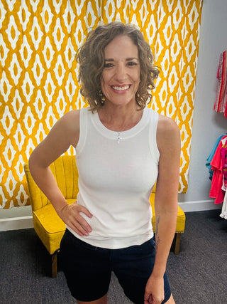 White Cleo Tank