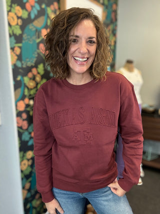 TAMU Embossed Sweatshirt