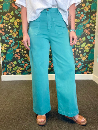 Teal Bristol Pants