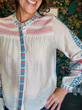 Makenna Embroidery Shirt