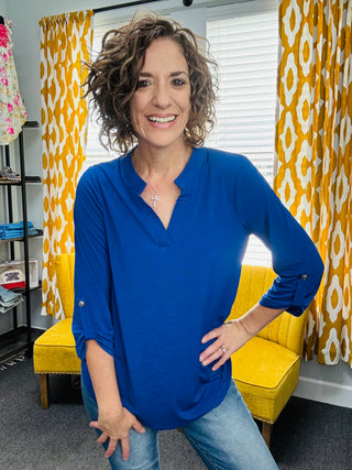 Royal Blue Lizzy Top