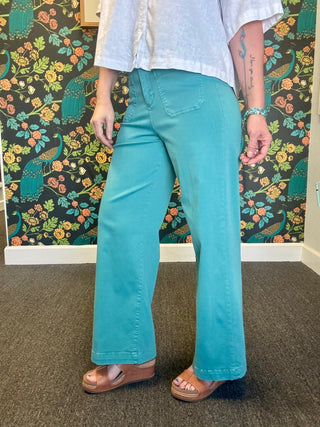 Teal Bristol Pants