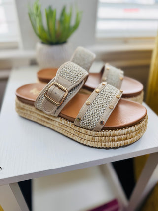 Raffia Walk of Shame Sandal