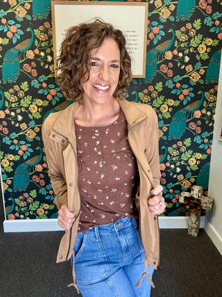 Cocoa Tiny Bloom Top