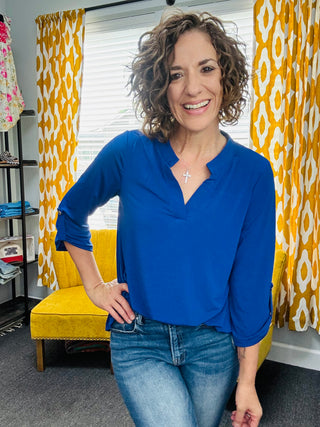 Royal Blue Lizzy Top