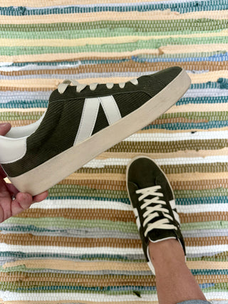 Khaki Corduroy No Chaser Sneaker