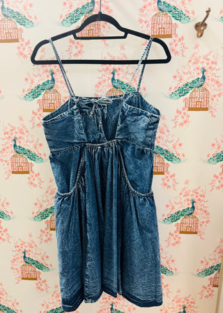 Strap Denim Dress