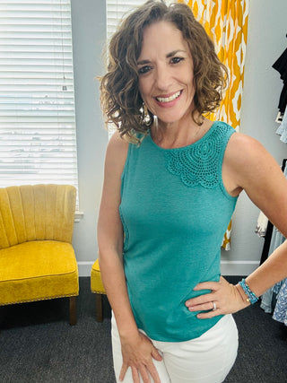 Teal Junie Tank