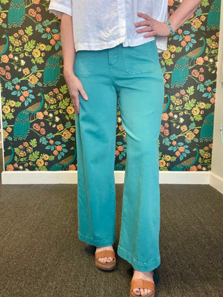 Teal Bristol Pants