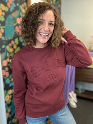 TAMU Embossed Sweatshirt