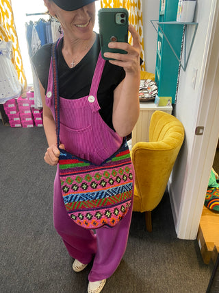 Eliza Magenta Boho Bag