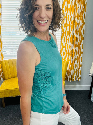 Teal Junie Tank