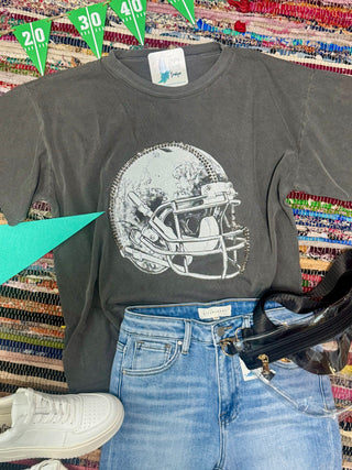 Sparkly Football Helmet Tee