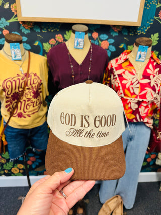 God is Good Corduroy Hat