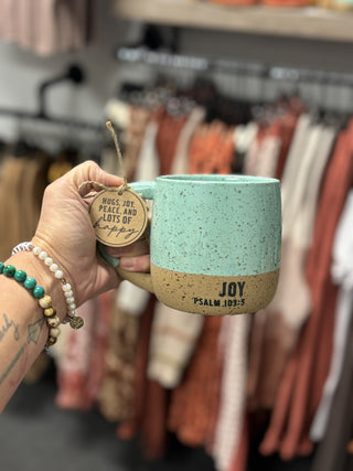 Joy Speckled Mug