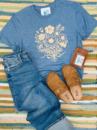 Indigo Bloom Tee