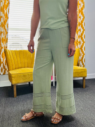 Smoke Green Pants