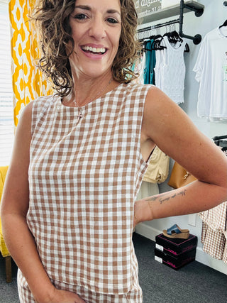 Woodsmoke Gingham Top