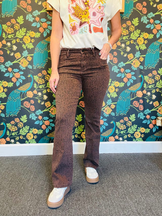 Brown Leopard Jaxtyn Jeans
