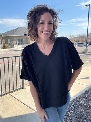 Blackout Raw Edge Tee