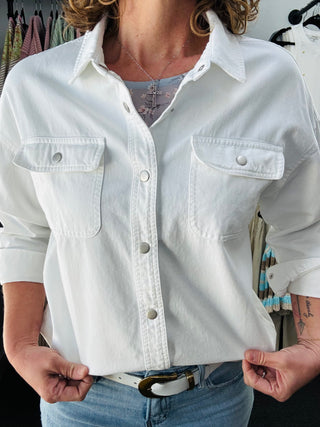 White Adrianna Shirt