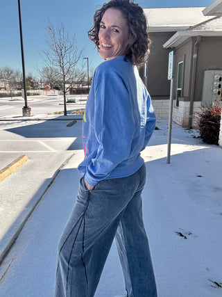 Washed Denim Weekend Pants