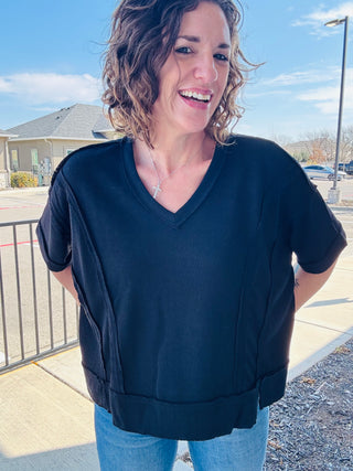 Blackout Raw Edge Tee