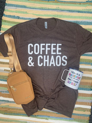 Coffee & Chaos Espresso Tee