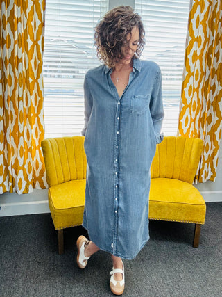 Imperial Blue Galina Dress