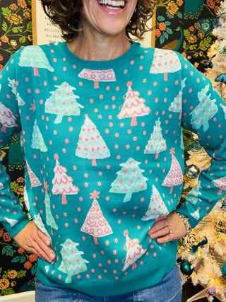 Teal Christmas Sweater