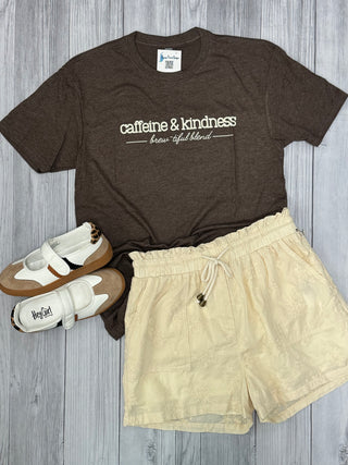 caffeine & kindness tee