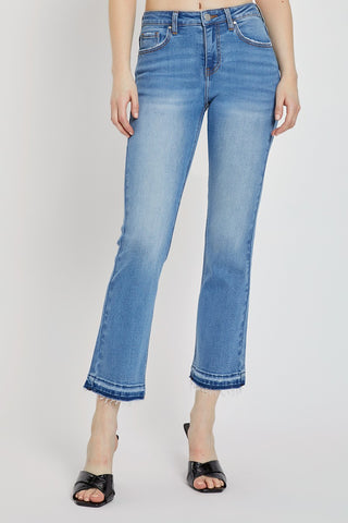 Mid Rise Medium Slim Straight Jeans