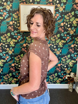 Cocoa Tiny Bloom Top