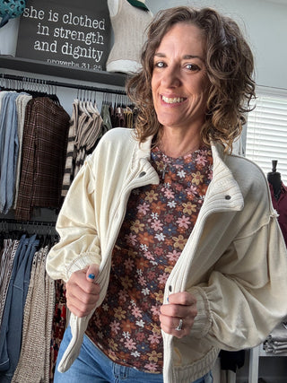 Oatmeal Cozy Days Cardigan
