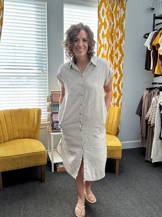 Coffee Run Midi Dress